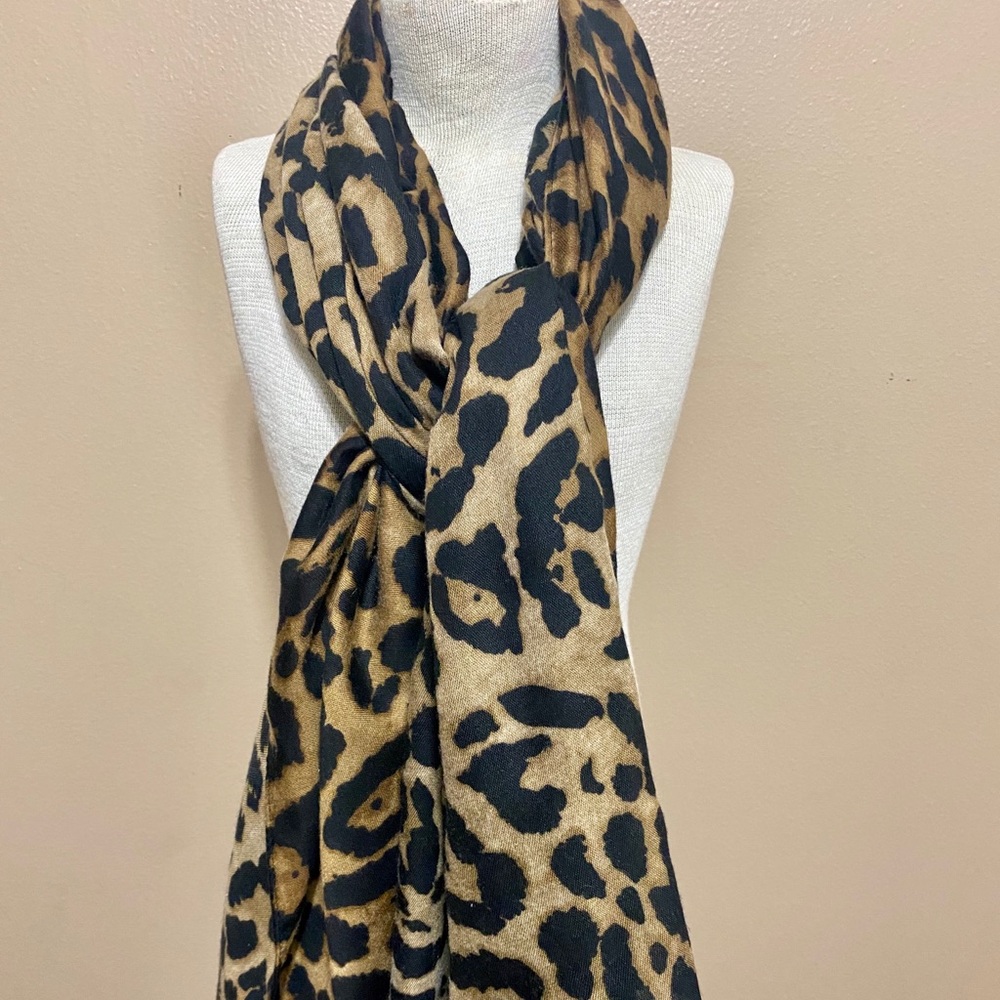 Leopard Print Scarf